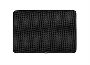 EVA килимок придверний EVAtech Home 60x40 см крапля чорна кант чорний