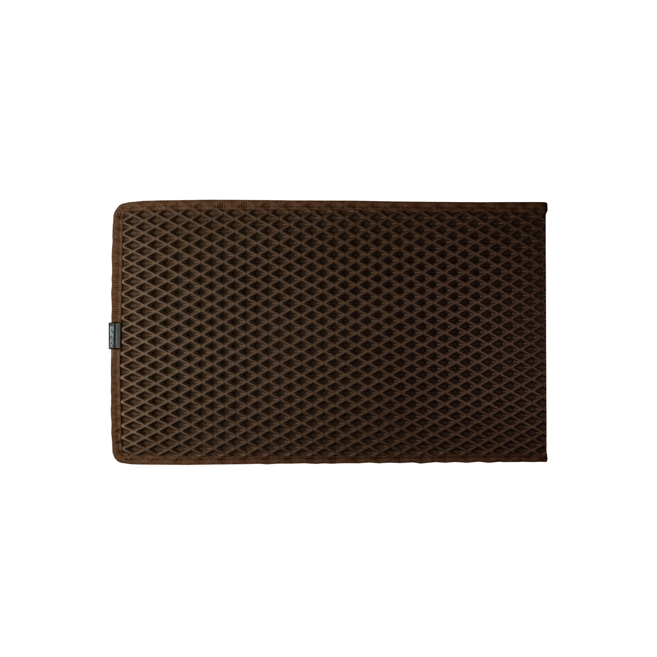 Килимок двошаровий для котячого лотка (туалету) EVAtech Kitty 50х30 коричневий ромб, фото 1