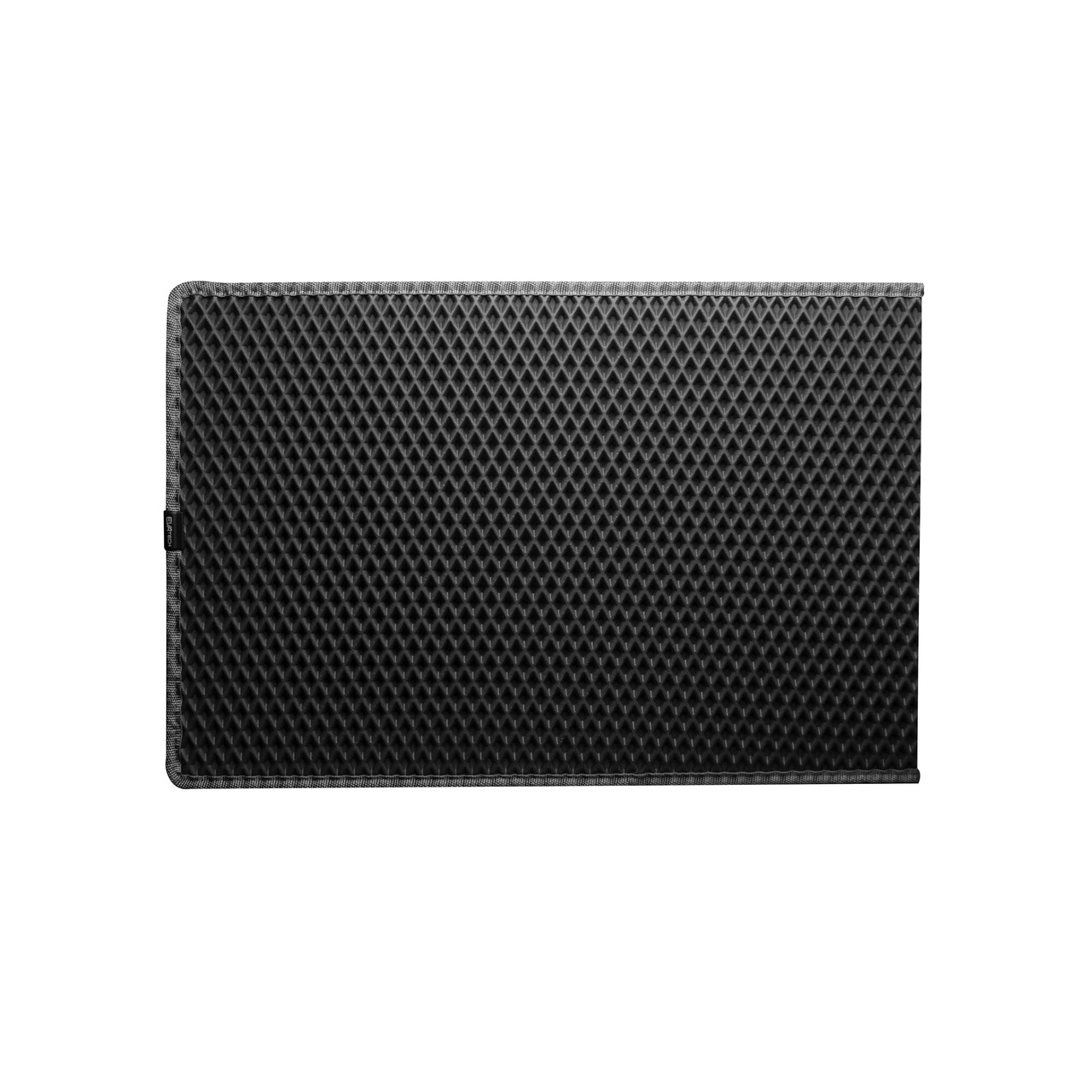 Килимок двошаровий для котячого лотка (туалету) EVAtech Kitty 60х40 сірий ромб, фото 1