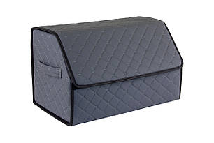 Сумка-органайзер в багажник EVAtech ECO M 30x30x50 см сіра з сірою ниткою EHECEMGGBB