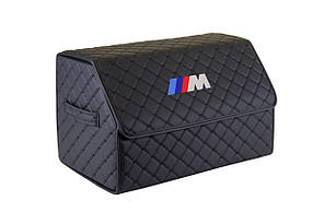 Сумка-органайзер в багажник EVAtech ECO M 30x30x50 см для BMW M чорна з чорною ниткою EHECEMBBBBV006
