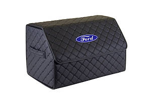 Сумка-органайзер в багажник EVAtech ECO M 30x30x50 см для Ford чорна з чорною ниткою EHECEMBBBBV010