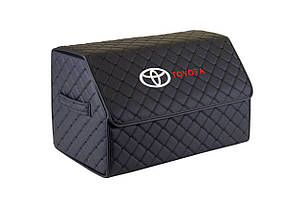Сумка-органайзер в багажник EVAtech ECO M 30x30x50 см для Toyota чорна з чорною ниткою EHECEMBBBBV031