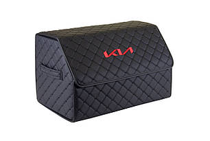 Сумка-органайзер в багажник EVAtech ECO M 30x30x50 см для Kia чорна з чорною ниткою EHECEMBBBBV056