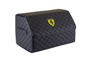 Сумка-органайзер в багажник EVAtech ECO M 30x30x50 см для Ferrari чорна з чорною ниткою EHECEMBBBBV071