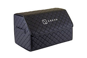 Сумка-органайзер в багажник EVAtech ECO M 30x30x50 см для Zeekr чорна з чорною ниткою EHECEMBBBBV149