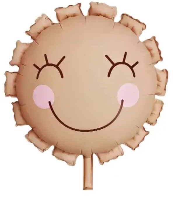 Фольгована кулька фігура Сонечко 23,5х47 см, фото 1