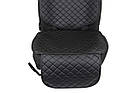 Накидка під дитяче автокрісло EVAtech ECO чорна з чорною ниткою, чорний кант, фото 4