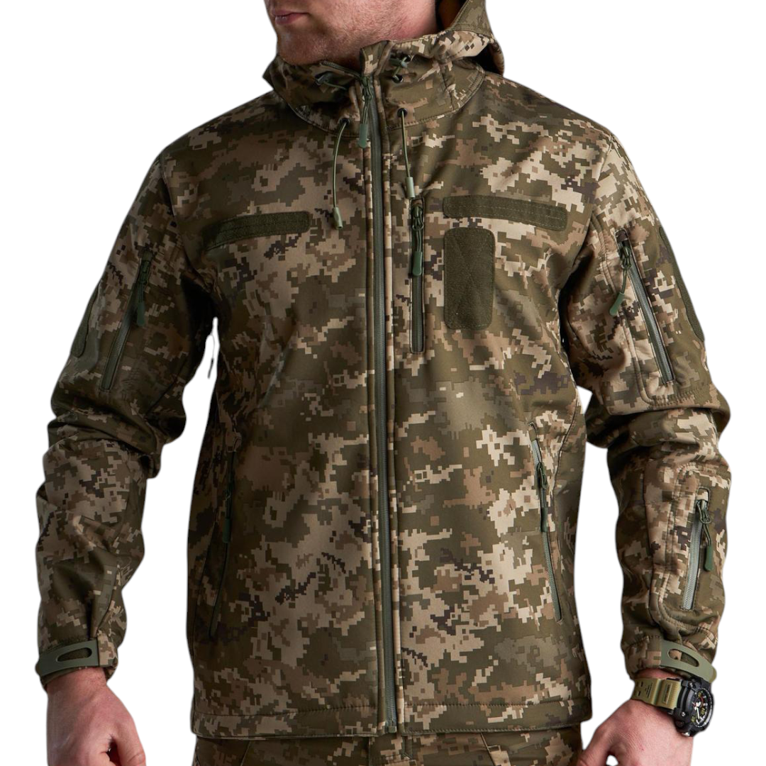 Куртка тактична Soft Shell SKMilitary піскель ММ14