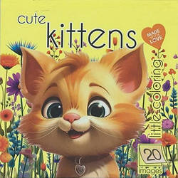 Альбом розмальовування для скетчингу Cute Kittens, 2D, 140140, 24 стр, Арт.5891-23284