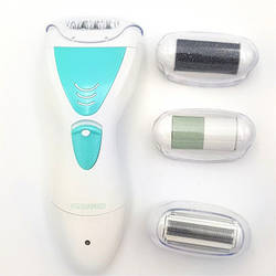 Епілятор 4 в 1 з насадкою бритва та пемза електробритва жіноча Gemei GM 7006