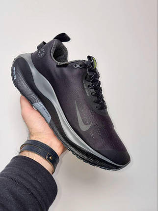 Зимові Чоловічі Кросівки Nike React X Infinity Run 4 Gore-Tex / Найк Реакт Х Інфініті Ран 4 Гор Текс Чорні, фото 1