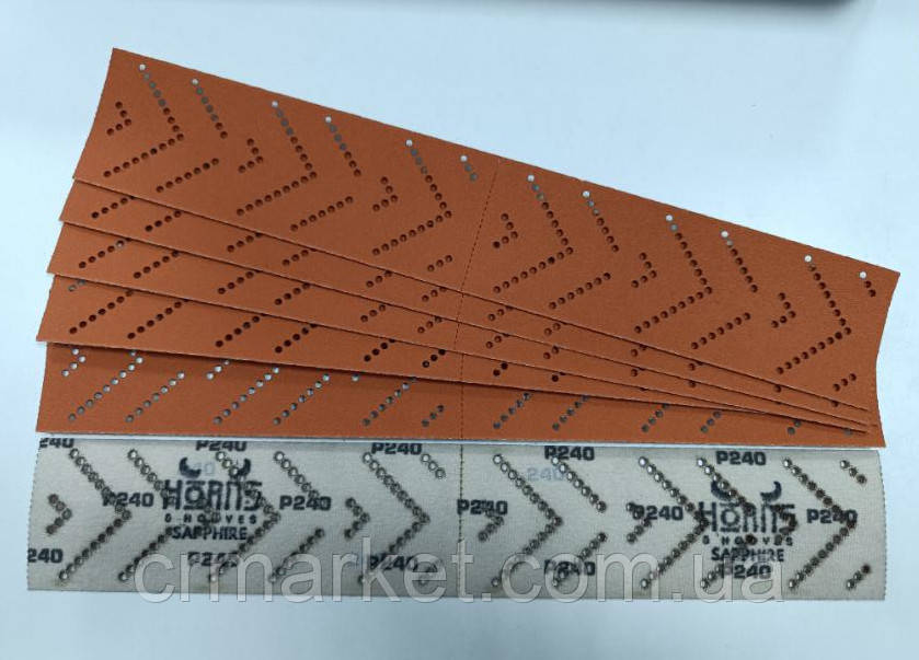 Смуга CRM SUPPHIRE для довгого та середнього мультиотвірного шліфка, 70х396 мм, P240, фото 1
