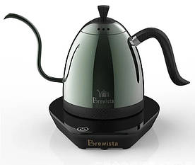 Чайник Brewista Dark Green Carbon 600 мл. Bluetooth (Подвійні стінки)