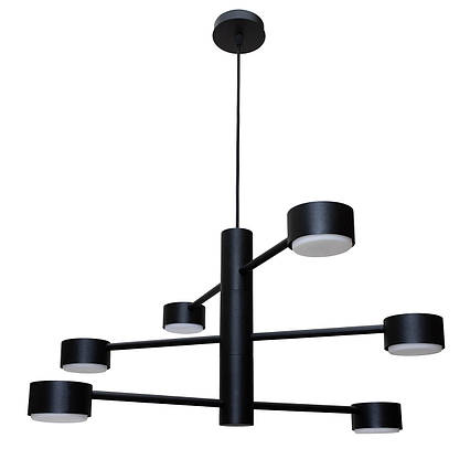 Люстра підвісна MSK Electric Copter на шість плафонів GX53 чорна NL 8043-6 BK, фото 1