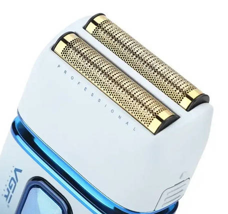 Машинка для стриження акумуляторна VGR V-362 9559, біло-синя, фото 2