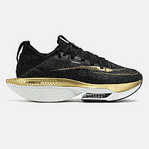 Кросівки Nike Air ZoomX Alphafly Next 2 Black Gold / Найк Аїр ЗумХ Альфафлай Некст 2 Чорні із Золотистим, фото 3
