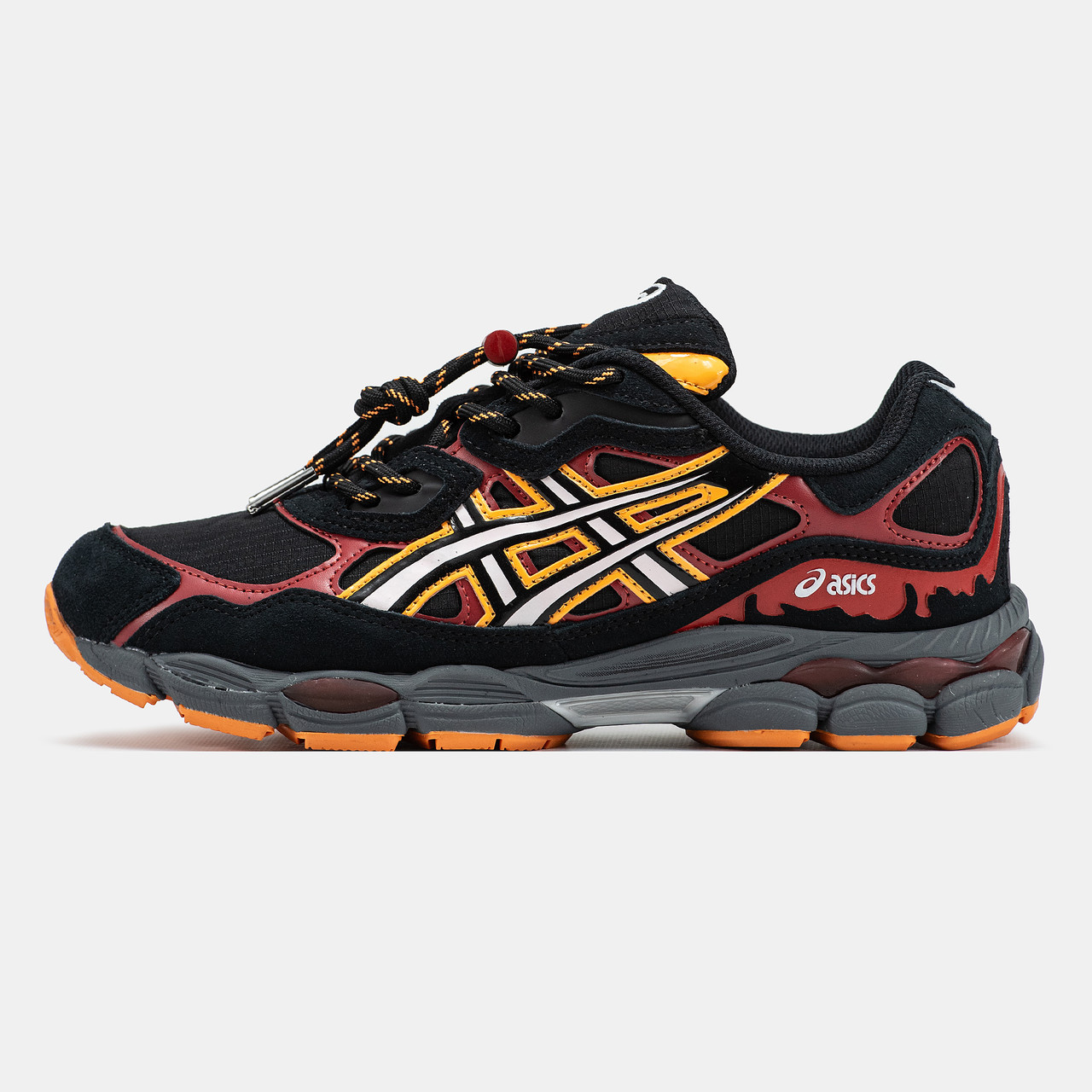 Кросівки Asics Gel-NYC x Naruto Shippuden Black Red / Асікс Гел-НІС Наруто Шипуден Чорні з Червоним