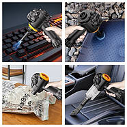 Пилосос акумуляторний з 4 насадками для авто та будинку Vacuum cleaner 2in1 LY-597, фото 9