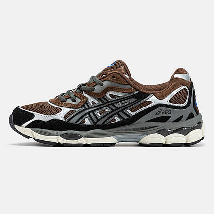Чоловічі Кросівки Asics Gel-NYC Brown Silver Black / Асікс Гел-НІС Коричневі із Сріблястим та Чорним, фото 1