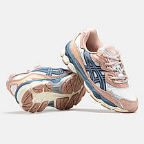 Жіночі Кросівки Asics Gel-NYC White Pink Blue / Асікс Гел-НІС Білі з Рожевим та Синім, фото 6