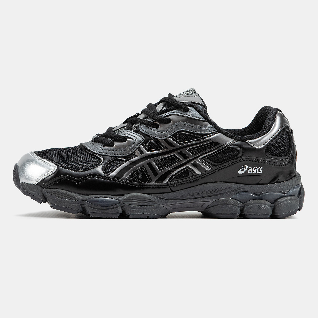Чоловічі Кросівки Asics Gel-NYC x Kicki Yang Zhang Black / Асікс Гел-НІС Кікі Янг Чжанг Чорні з Сріблястим