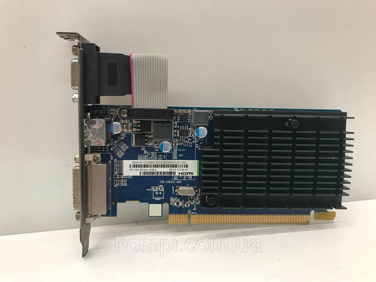 Відеокарта Sapphire Radeon HD 6450 1GB (GDDR3,64 Bit,HDMI,PCI-Ex,Б/у)