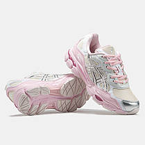 Жіночі Кросівки Asics Gel-NYC x Kicki Yang Zhang Beige / Асікс Гел-НІС Кікі Янг Чжанг Бежеві з Рожевим, фото 6