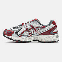 Кросівки Asics Gel-Kahana Trail V4 White Red Silver / Асікс Гел-Кахана Трейл В4 Білі з Червоним та Сріблястим, фото 4
