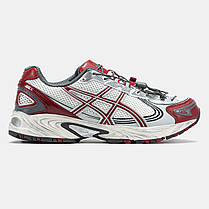 Кросівки Asics Gel-Kahana Trail V4 White Red Silver / Асікс Гел-Кахана Трейл В4 Білі з Червоним та Сріблястим, фото 3