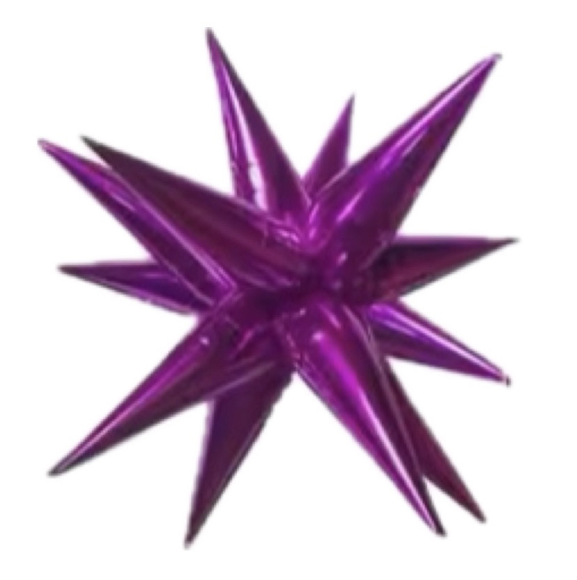 Фольгована кулька промінь для 3D зірки їжака 26 дюймів малиновий, фото 1