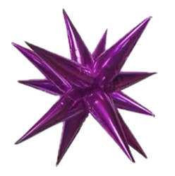 Фольгована кулька промінь для 3D зірки їжака 26 дюймів малиновий
