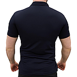 Форменна футболка поло темно-синя ДСНС CoolPass на короткий рукав з липучками під шеврони, фото 3