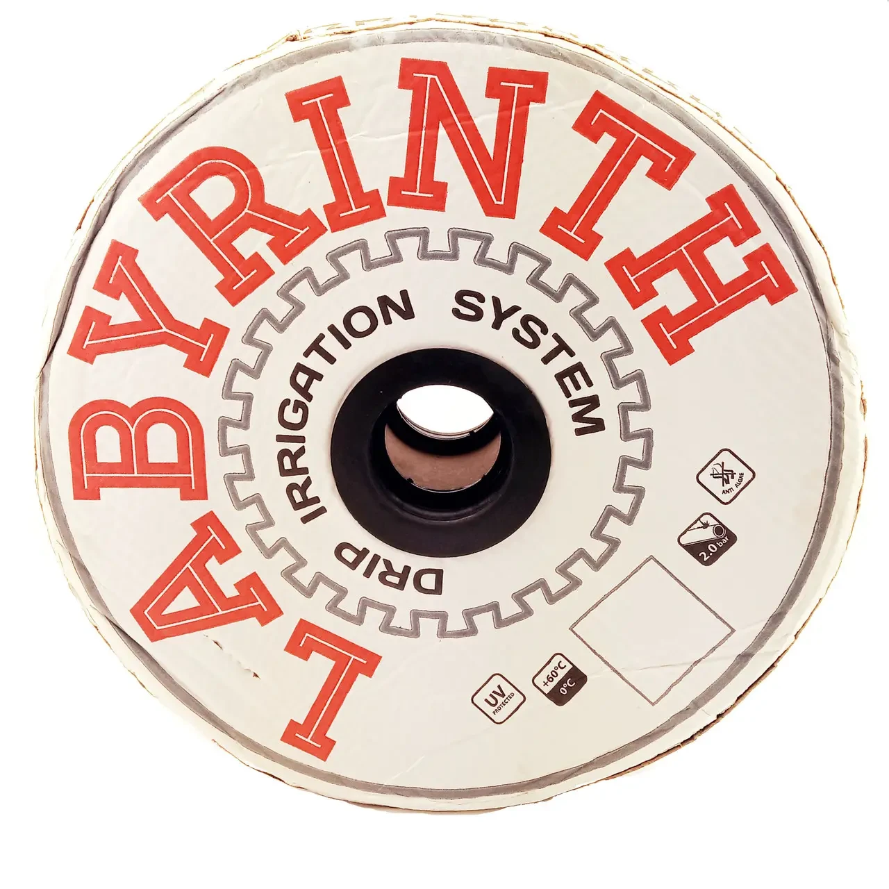 Крапельна стрічка 8 mil, 1л/год 500 м, 10 см між крапельницями, Labyrinth, фото 1