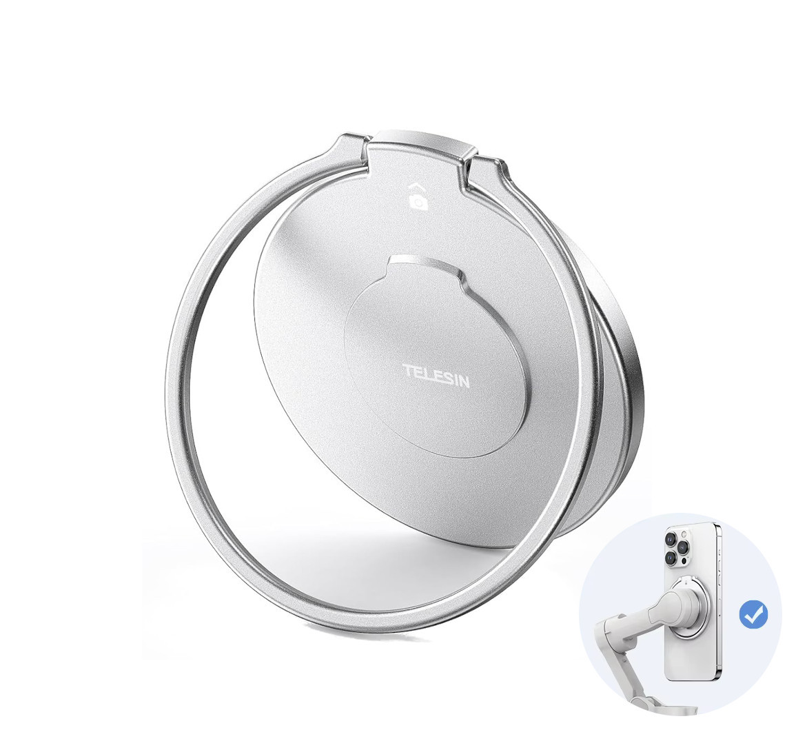 Кільце-тримач для айфону на стабілізатор OM 6/5 магніт MagSafe Telesin P7-RB-01-TDJ, фото 1