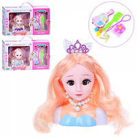 Лялька голова для зачісок 125-16QD 15 см prom