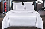 Постільна білизна полуторна Страйп-сатин/Комплект сатинової постільної білизни, фото 2