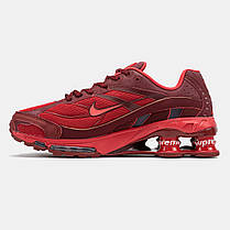 Чоловічі Кросівки Nike x Supreme Shox Ride 2 Red / Найк Суприм Шокс Райд 2 Червоні, фото 4