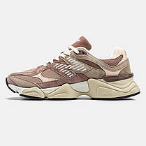 Кросівки New Balance 9060 Brown Beige / Нью Беланс 9060 Коричневі з Бежевим, фото 4