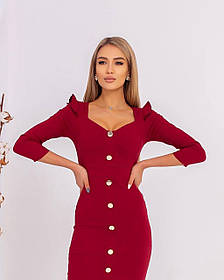 Жіноче плаття джинс бенгалін 42-44,46-48,50-52 жовтий,зелений,синій, Бордо,