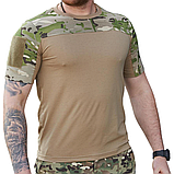 Футболка тактична котонова Tactical Group в мультикамі, фото 2