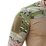 Футболка тактична котонова Tactical Group в мультикамі, фото 4