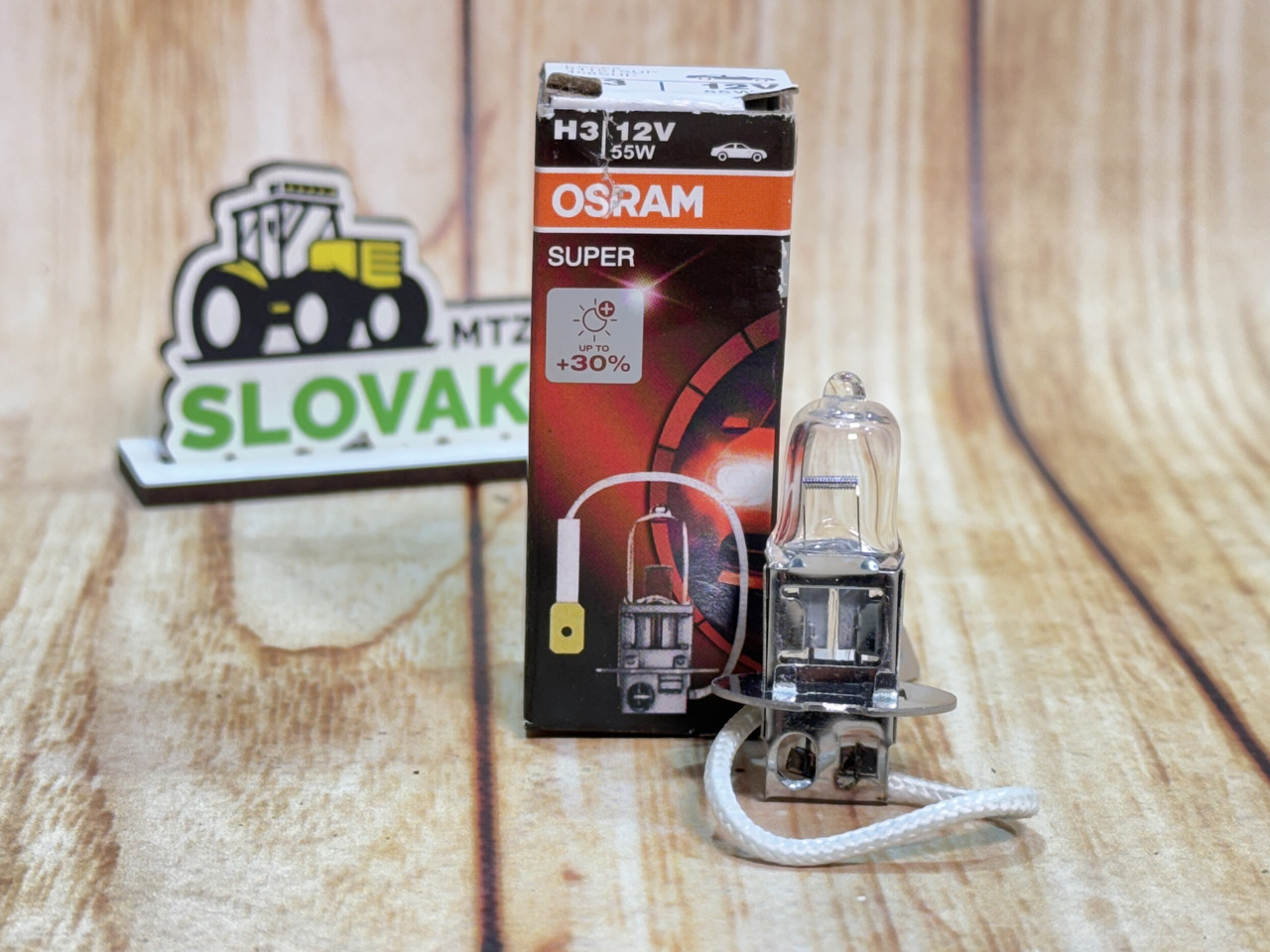 Автолампа OSRAM PLUS H3 55W 12V (Super +30%), фото 1