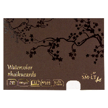 Набір листівок для акварелі HAIKU в коробці 14,8*21см, 300г/м2, 12л., Smiltainis