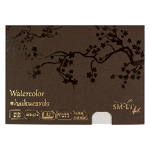 Набір листівок для акварелі HAIKU в коробці 14,8*21см, 260г/м2, 12л., Smiltainis