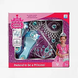 Комплект аксесуарів принцеси Ельзи (корона, туфлі, чарівна паличка, прикраси)