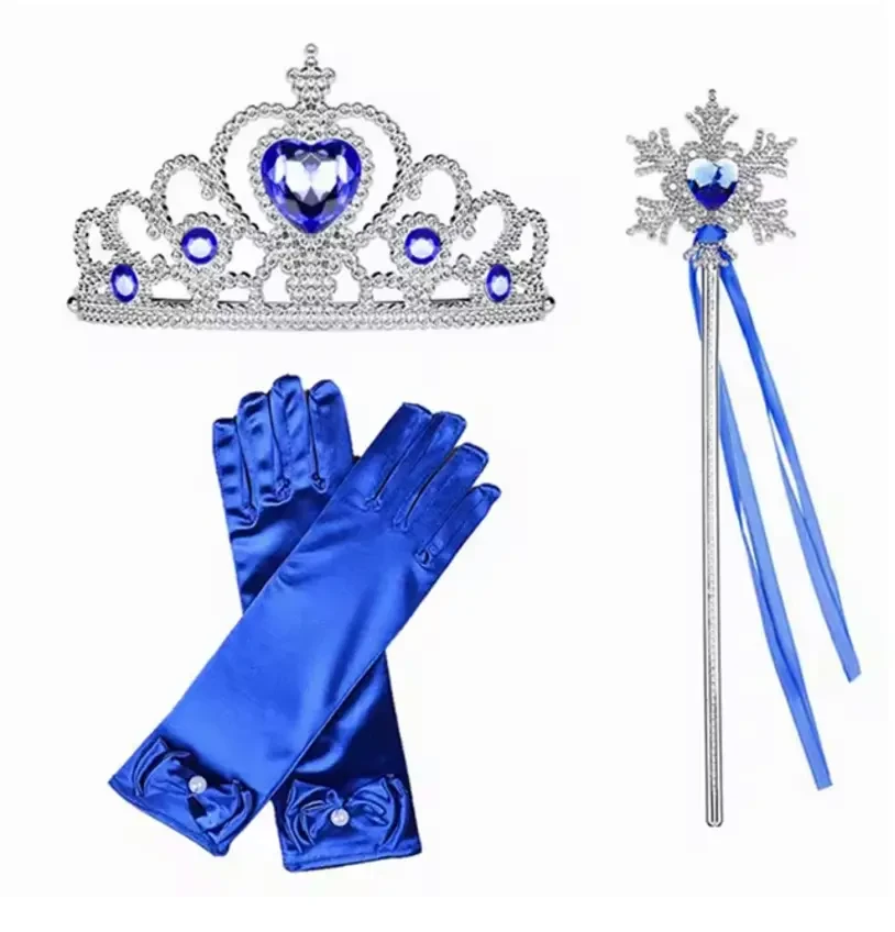 Набір аксесуарів принцеси для дівчинки, сині, фото 1