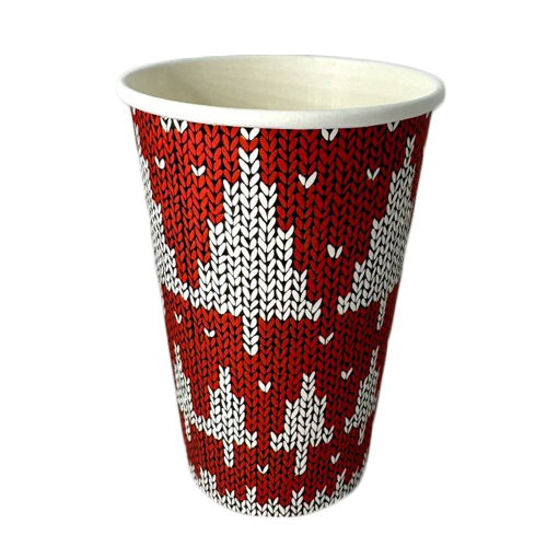 Стакан одношаровий Новий Рік (червоний) 340 мл