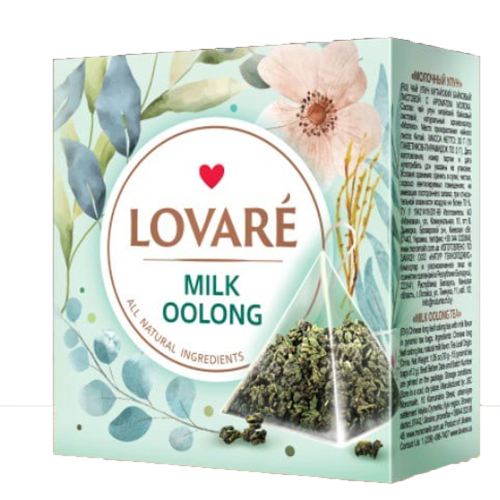 Чай в пірамідках TM Lovare "Milk Oolnog" пакетований 15*2г