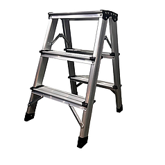 Стрем'янка двостороння GTM KMH1203 алюмінієва, 3 сходинки, висота 580 мм (KMH1203)